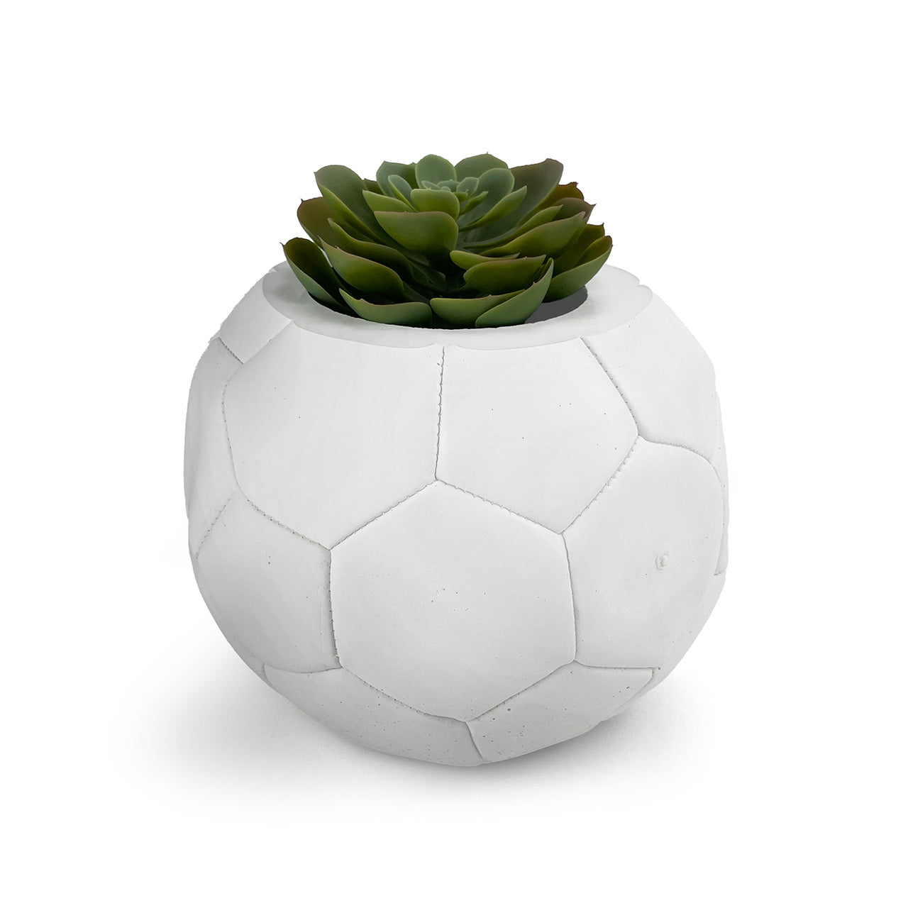 FOOTBALL PLANT POT WHITE