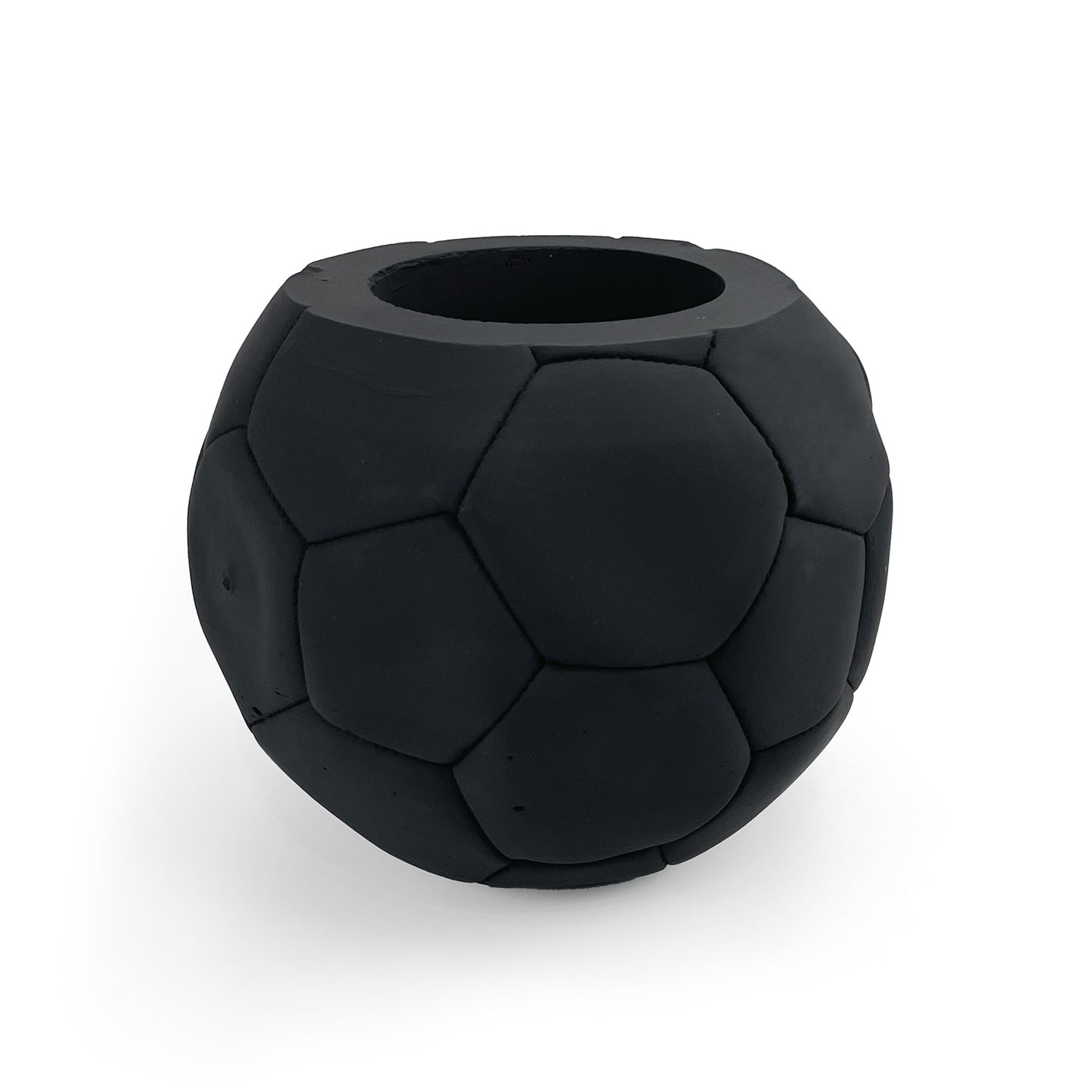 FOOTBALL PLANT POT BLACK