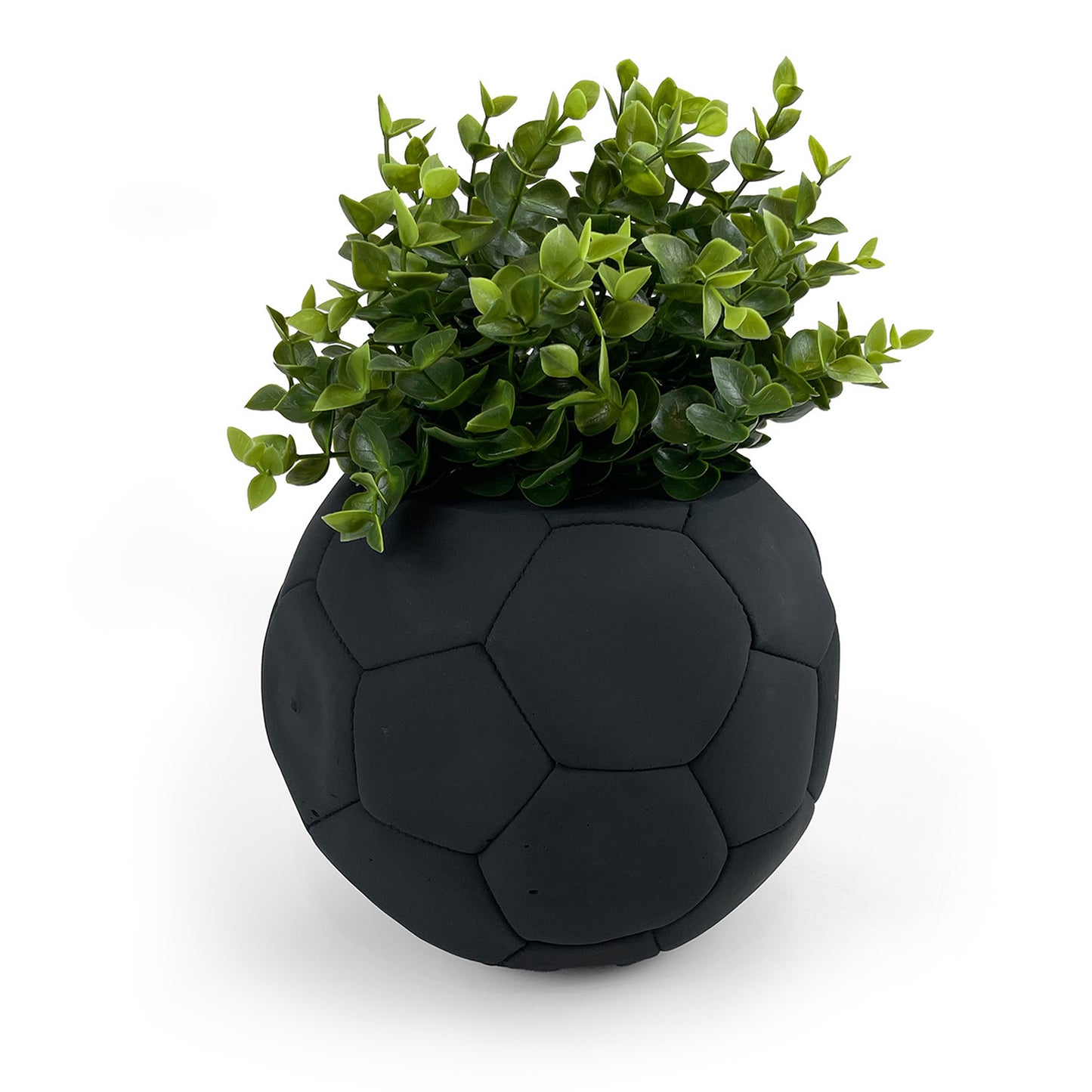 FOOTBALL PLANT POT BLACK