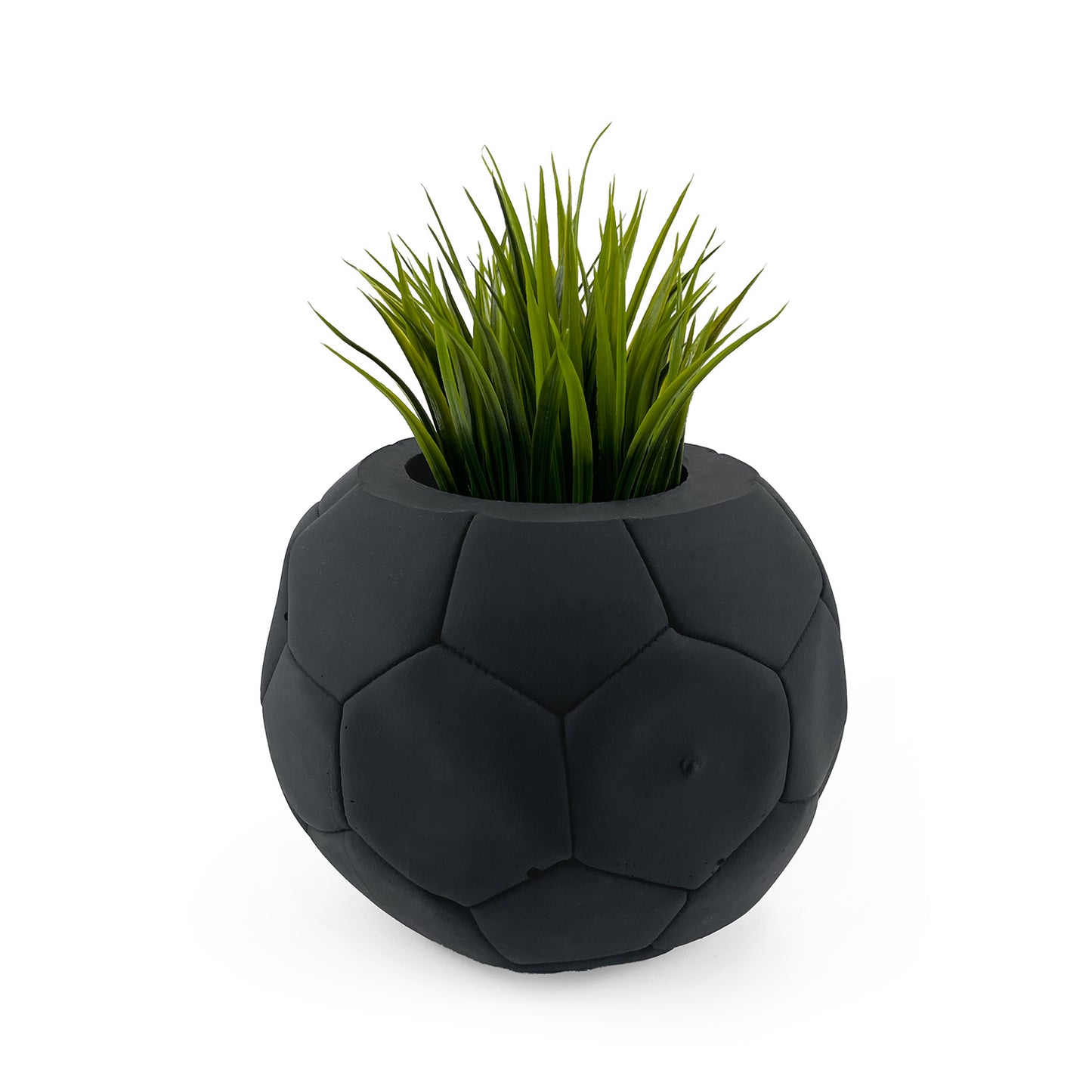 FOOTBALL PLANT POT BLACK