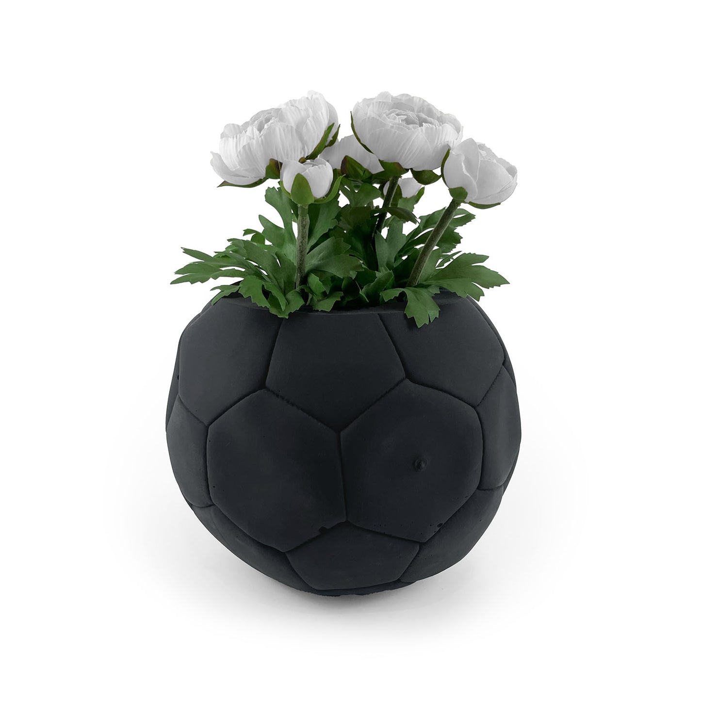 FOOTBALL PLANT POT BLACK
