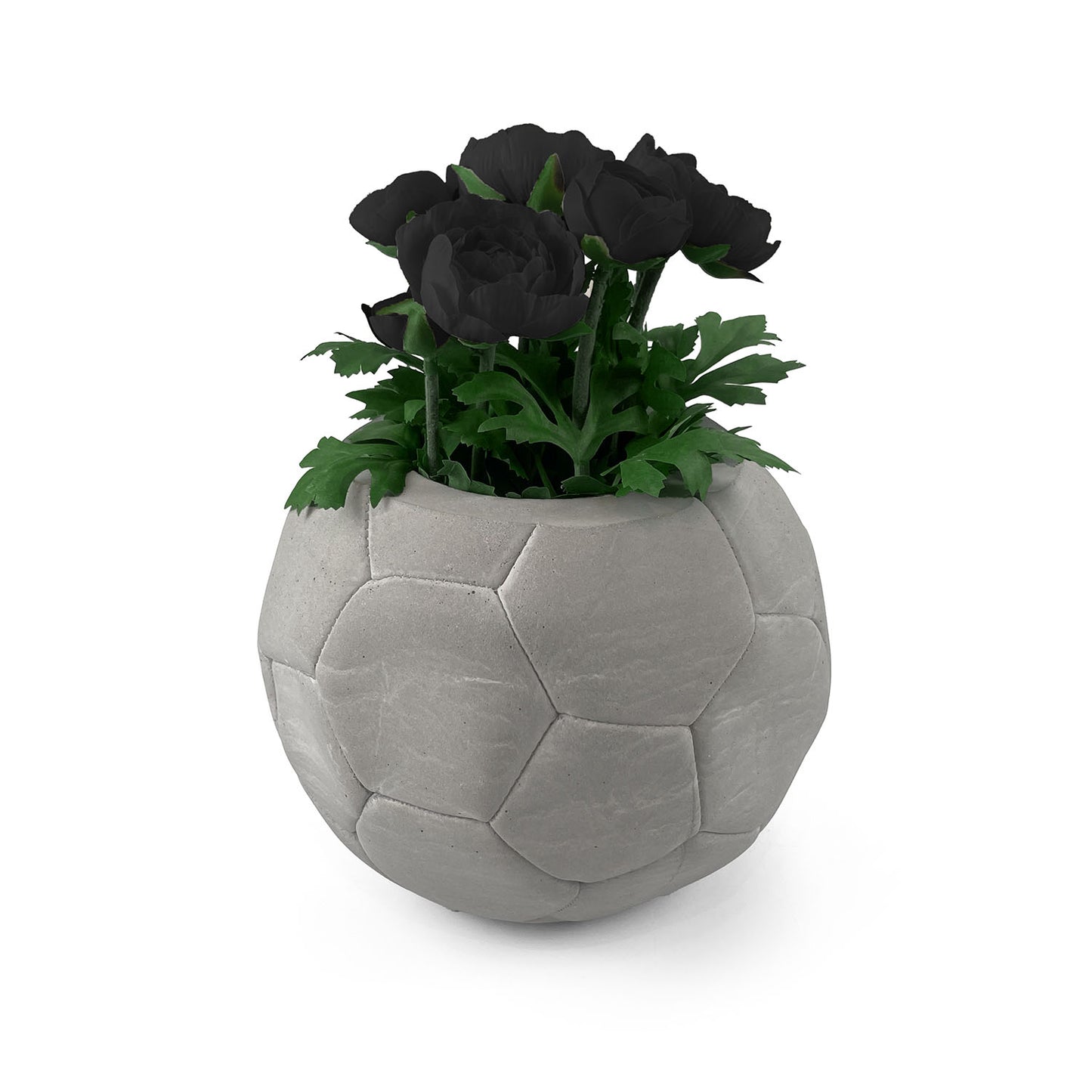 FOOTBALL PLANT POT GREY