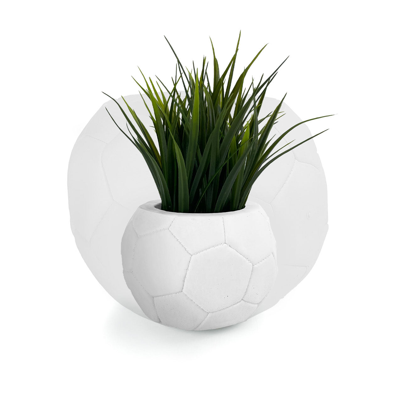 FOOTBALL PLANT POT WHITE