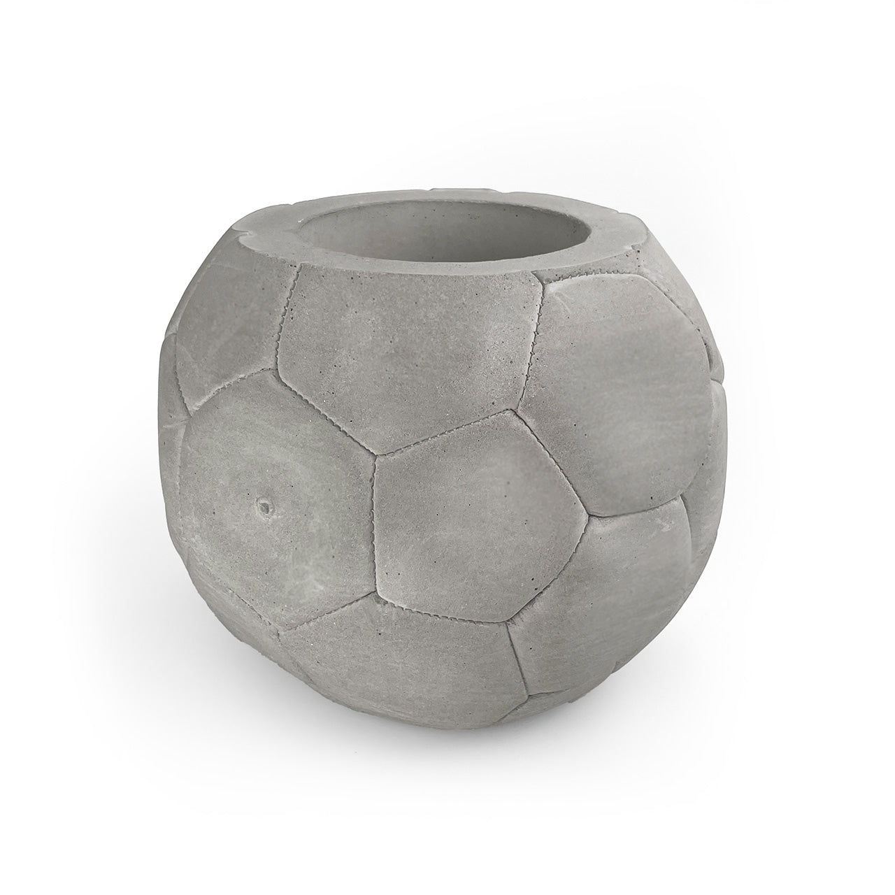 FOOTBALL PLANT POT GREY