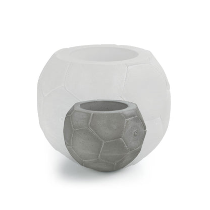 FOOTBALL PLANT POT GREY