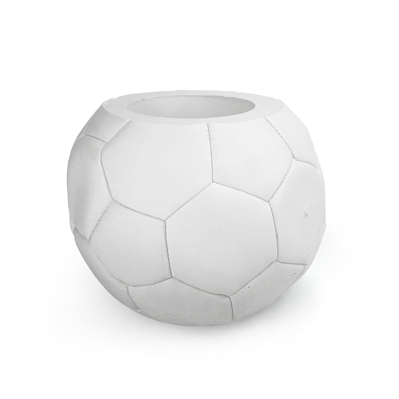 FOOTBALL PLANT POT WHITE