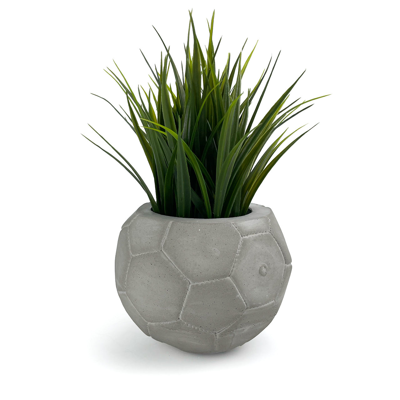 FOOTBALL PLANT POT GREY