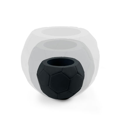 FOOTBALL PLANT POT BLACK