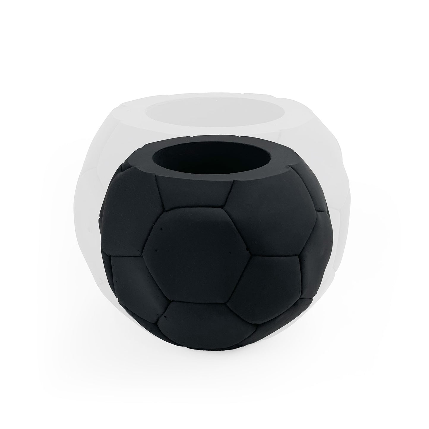 FOOTBALL PLANT POT BLACK