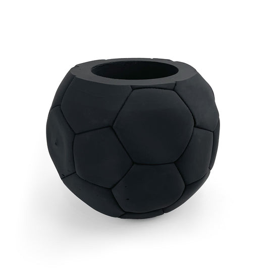 FOOTBALL PLANT POT BLACK