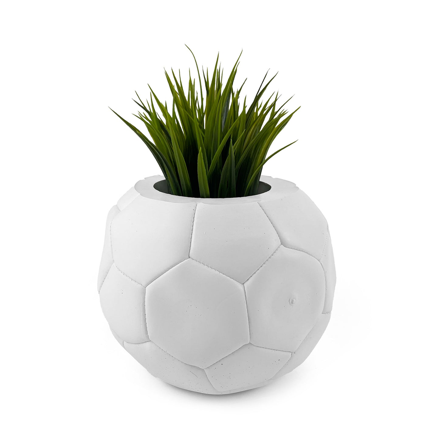 FOOTBALL PLANT POT WHITE